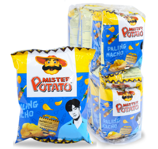 (Loose Pack) Mister Potato Chips BBQ 60g x 12 (+30g)